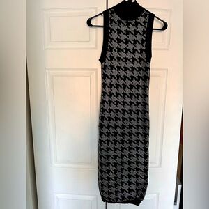 Retrofete chrystie embellished houndstooth dress xs